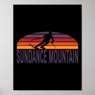 Sundance Mountain Utah Usa Ski Resort Snowboarden Poster
