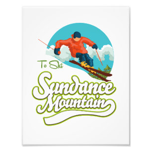 Sundance Mountains Skilogo Fotodruck