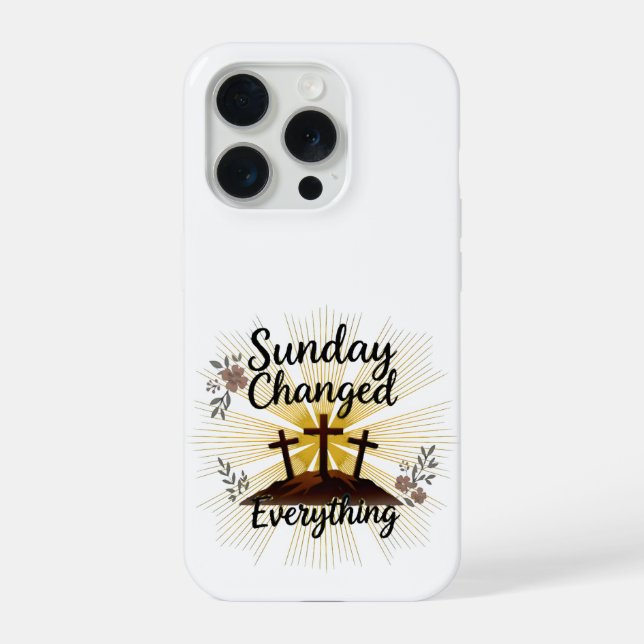 Sunday change Everything Christian Phone Case iPhone Hülle (Rückseite)