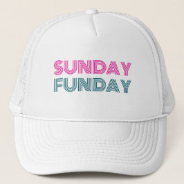 Sunday Funday Funny Personalize Truckerkappe
