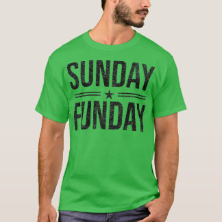 Sunday Funday Vintag Fun Day Sports Design (27) T-Shirt