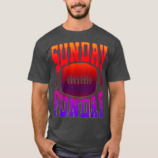 Sunday Funday Vintag Fun Day Sports Design (53) T-Shirt
