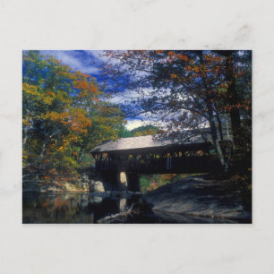 Sunday River Artists Covered Bridge Maine Postkarte