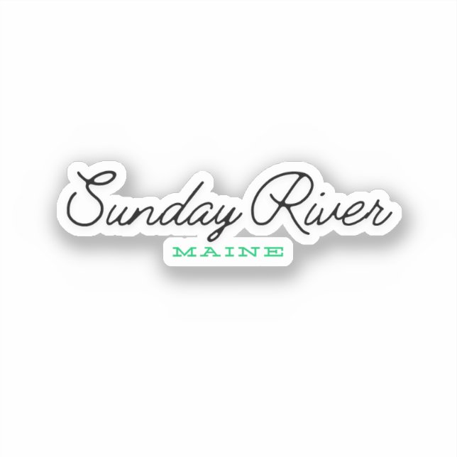 Sunday River Maine Aufkleber (Vorderseite)