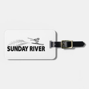 Sunday River Maine Skispringer Gepäckanhänger