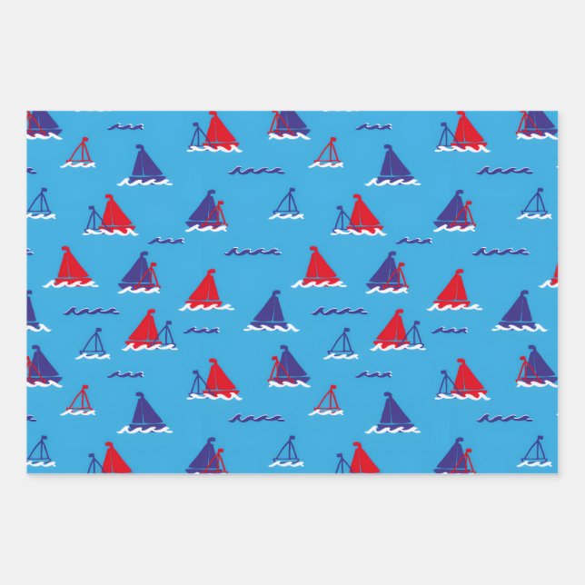 Sunday Sail Dark Geschenkpapier Set (Vorderseite 3)