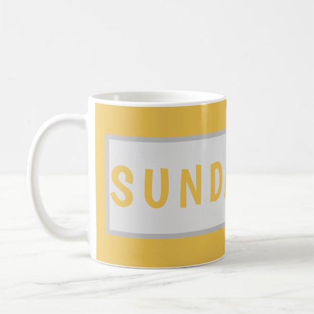 Sunday Today – Minimales Kaffeetassendesign Kaffeetasse (Links)