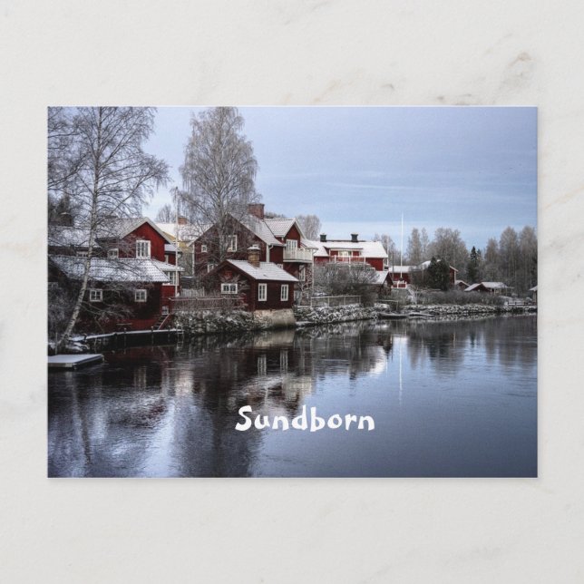 Sundborn, Schweden Landschaftsbild Postkarte (Vorderseite)
