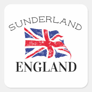 Sunderland England Quadratischer Aufkleber