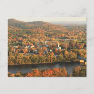 Sunderland MA vom Monte Sugarloaf im Herbst Postkarte