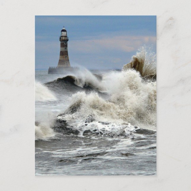 Sunderland - Roker Pier & Lighthouse Postkarte (Vorderseite)