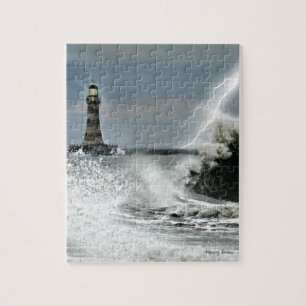Sunderland - Roker Pier u. Leuchtturm Puzzle