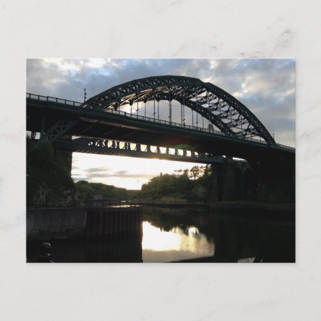 Sunderland Wearmouth Bridge Postcard Postkarte (Vorderseite)