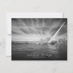Sundial Bridge Monochrome Postkarte