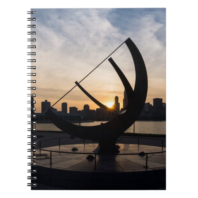 Sundial Sunset Notizblock (Vorderseite)