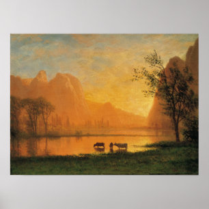 Sundown auf Yosemite Poster