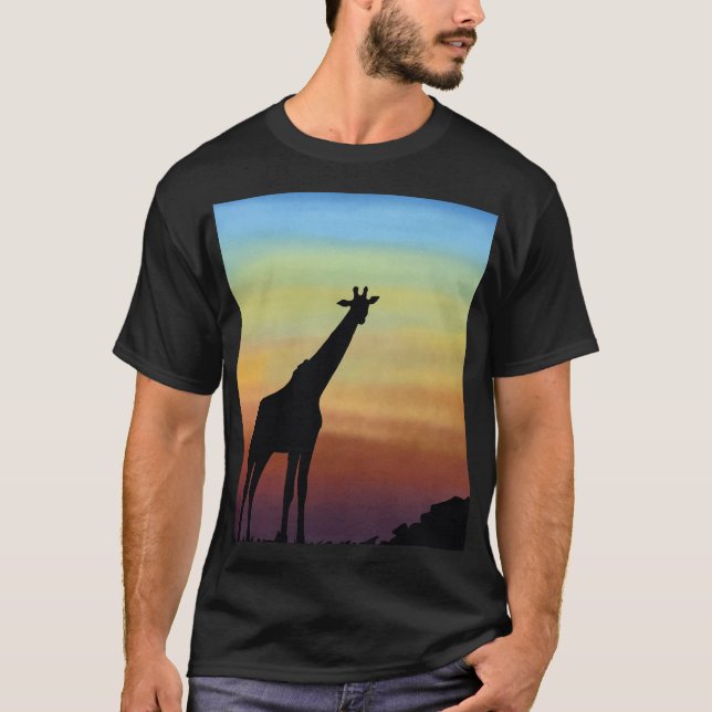 SundownArt-Leinwand-Malerei T-Shirt (Vorderseite)