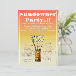 Sundowner Tequila Cocktail Party Einladung