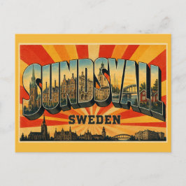 Sundsvall Schweden Stone City Postkarte