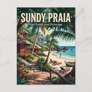 Sundy Praia São Tomé und Príncipe Postkarte