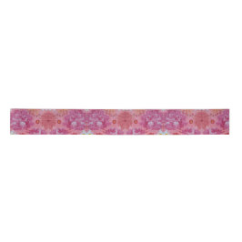 Sunet Rose Floral Satin Ribbon Satinband