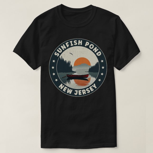 Sunfish Pond New Jersey Sunset T-Shirt (Design vorne)