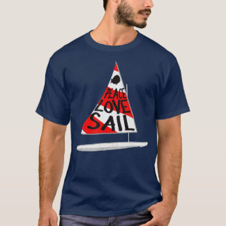 Sunfish Segelboot Sailboat Red White T-Shirt