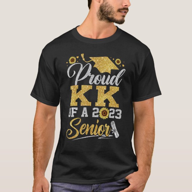 Sunflower 2023 Proud kk Of A 2023 Senior Graduatio T-Shirt (Vorderseite)
