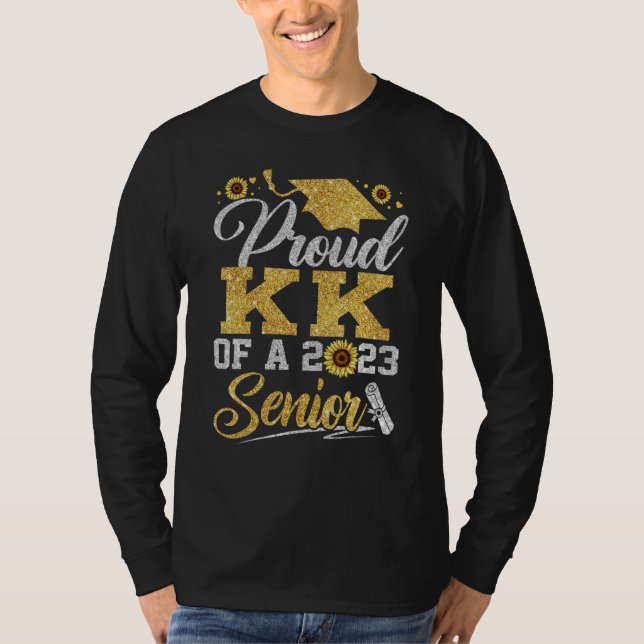 Sunflower 2023 Proud kk Of A 2023 Senior Graduatio T-Shirt (Vorderseite)