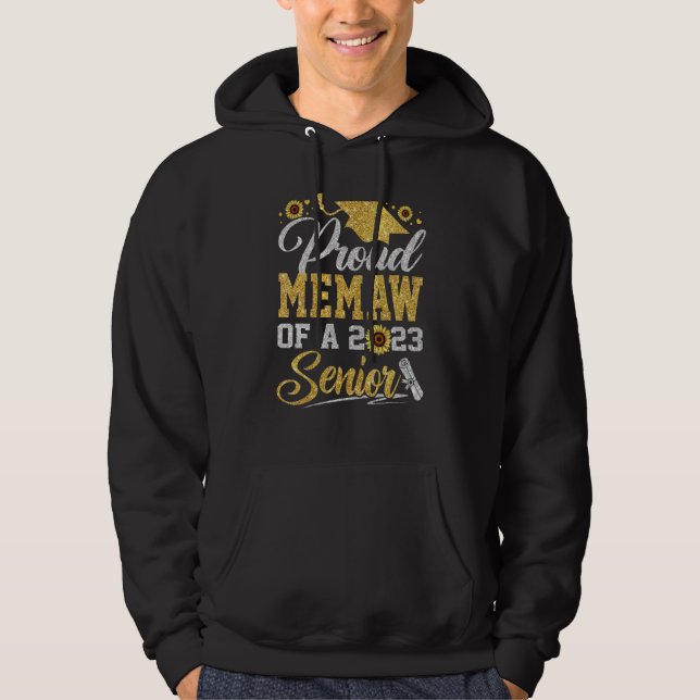 Sunflower 2023 Proud Memaw Of A 2023 Senior Gradua Hoodie (Vorderseite)