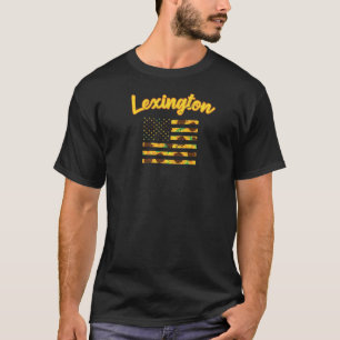 Sunflower American Flag Lexington Patriotic Kentuc T-Shirt