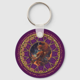 Sunflower Astro Sagittarius Zodiac Affirmations Schlüsselanhänger