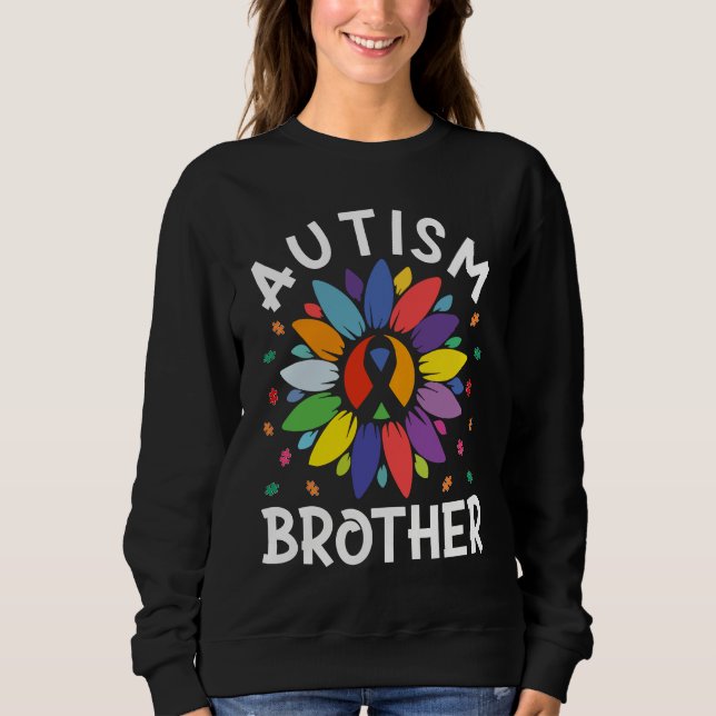 Sunflower Autism Awareness Day Matching Autism Bro Sweatshirt (Vorderseite)