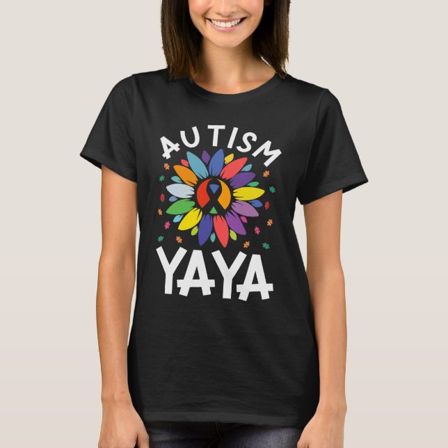 Sunflower Autism Awareness Day Matching Family Aut T-Shirt (Vorderseite)