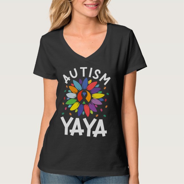 Sunflower Autism Awareness Day Matching Family Aut T-Shirt (Vorderseite)