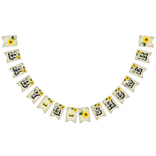 Sunflower Baby Q Wimpelkette