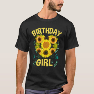 Sunflower Birthday Girl Party Family Matching  T-Shirt