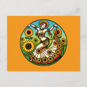 Sunflower Bly Dancer Postkarte