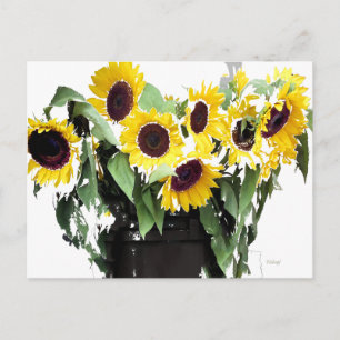 Sunflower Bouquet Kalenderkarte Postkarte