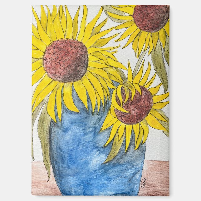 Sunflower Bouquet Magnet (Vorderseite)