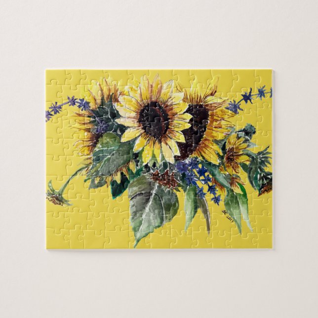 Sunflower Bouquet Puzzle (Horizontal)