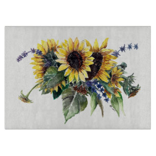 Sunflower Bouquet Schneidebrett