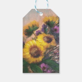Sunflower Breeze gift tag Geschenkanhänger