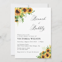 Sunflower Brunch and Bubbly Bridal Shower