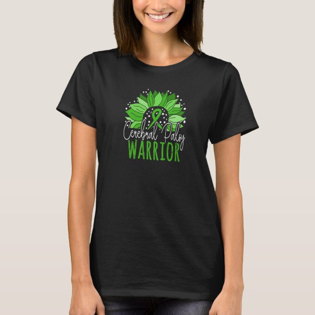 Sunflower Cerebral Palsy Warrior Cerebral Palsy Aw T-Shirt (Vorderseite)