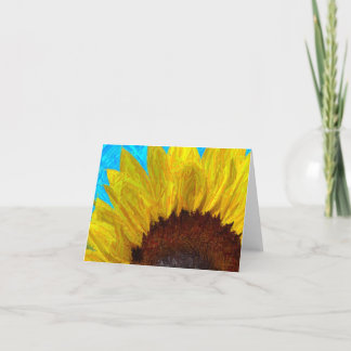 Sunflower close up-card karte