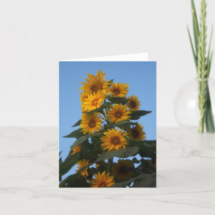 Sunflower Cluster Notecard Karte