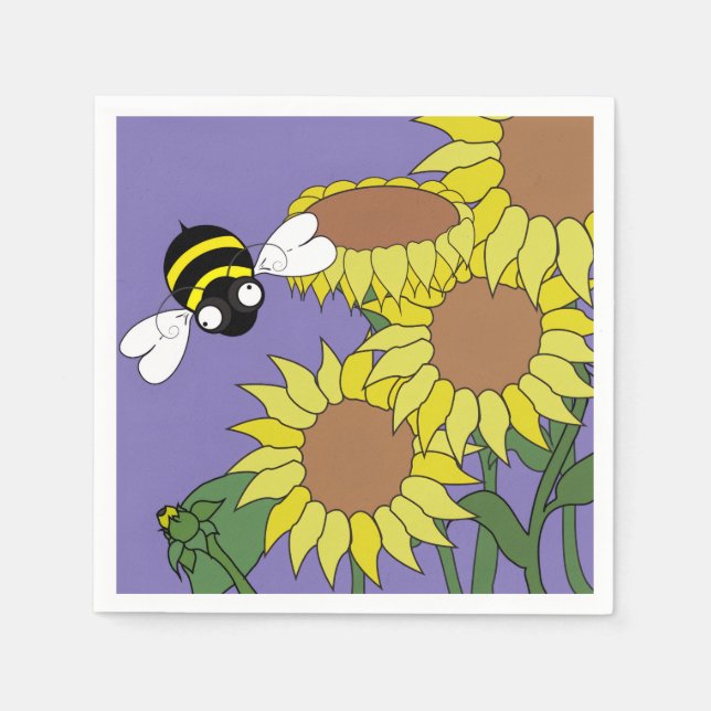 Sunflower Cocktail Napkins Serviette (Vorderseite)