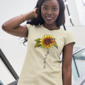 Sunflower Cute You Are My Sunshine Valentine's Day T-Shirt