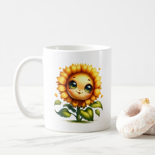 Sunflower Cutie  Kaffeetasse (Mit Donut)